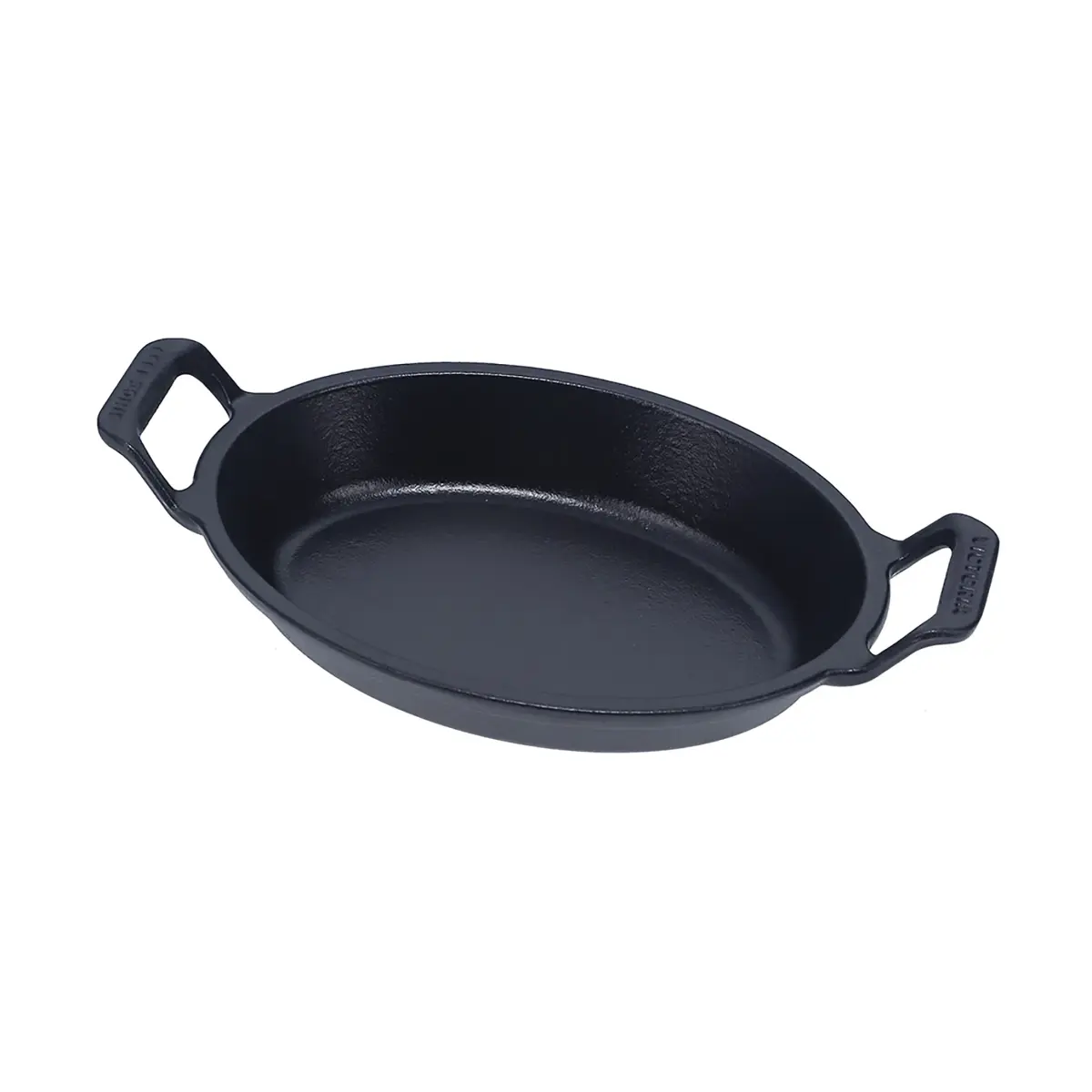 Victoria oval gryte i støpejern pre-seasoned, 27,1x15,5 cm