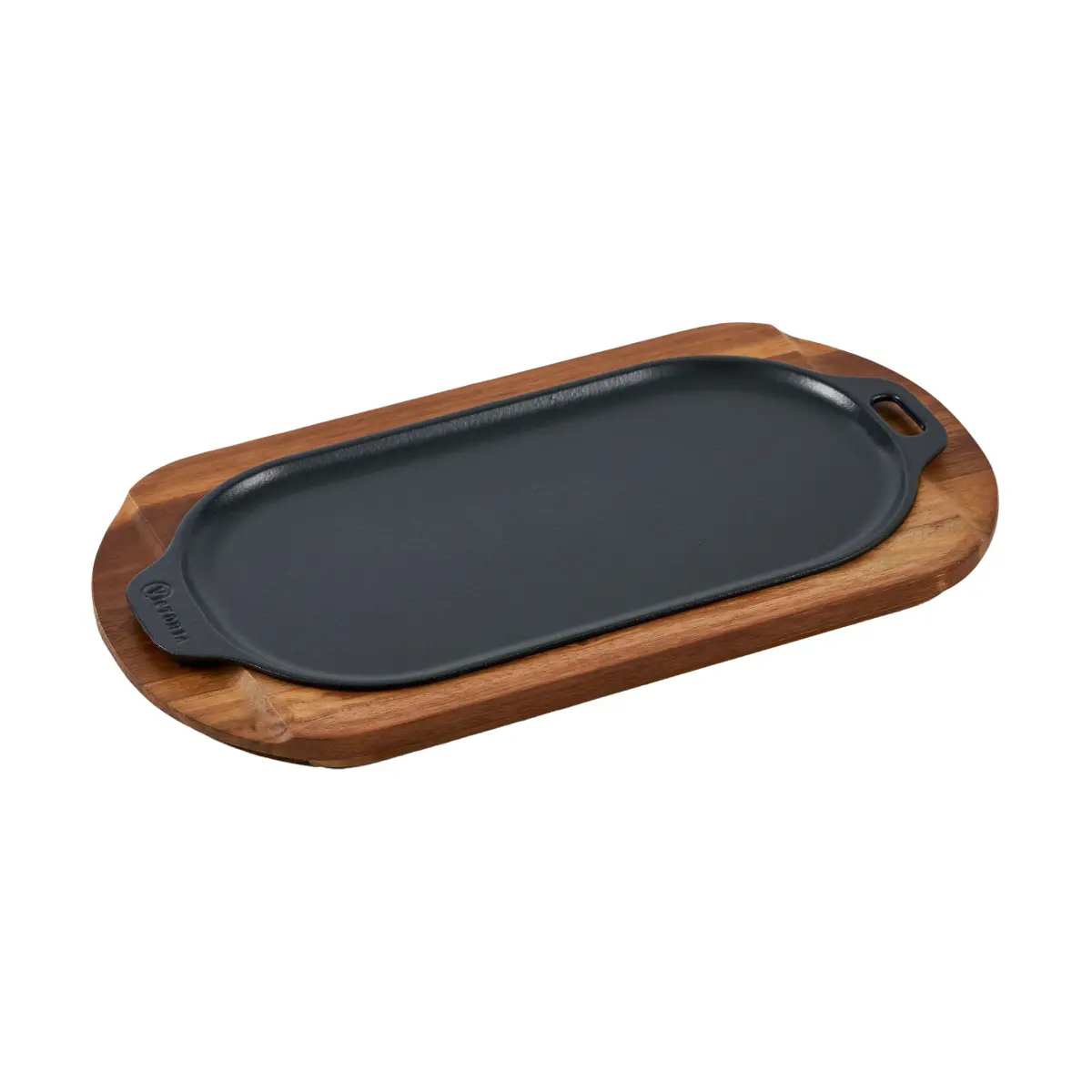 Victoria ovalt serveringsfat emaljert, 29,4x19 cm