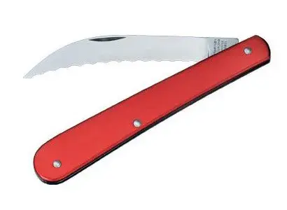 Alox brødskjærerkniv sammenleggbar 16 cm, Rød