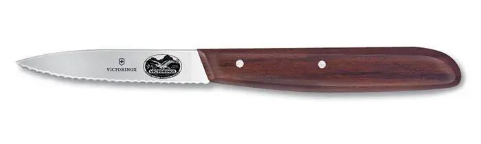Bølgetannet skrellekniv 8 cm, Natur