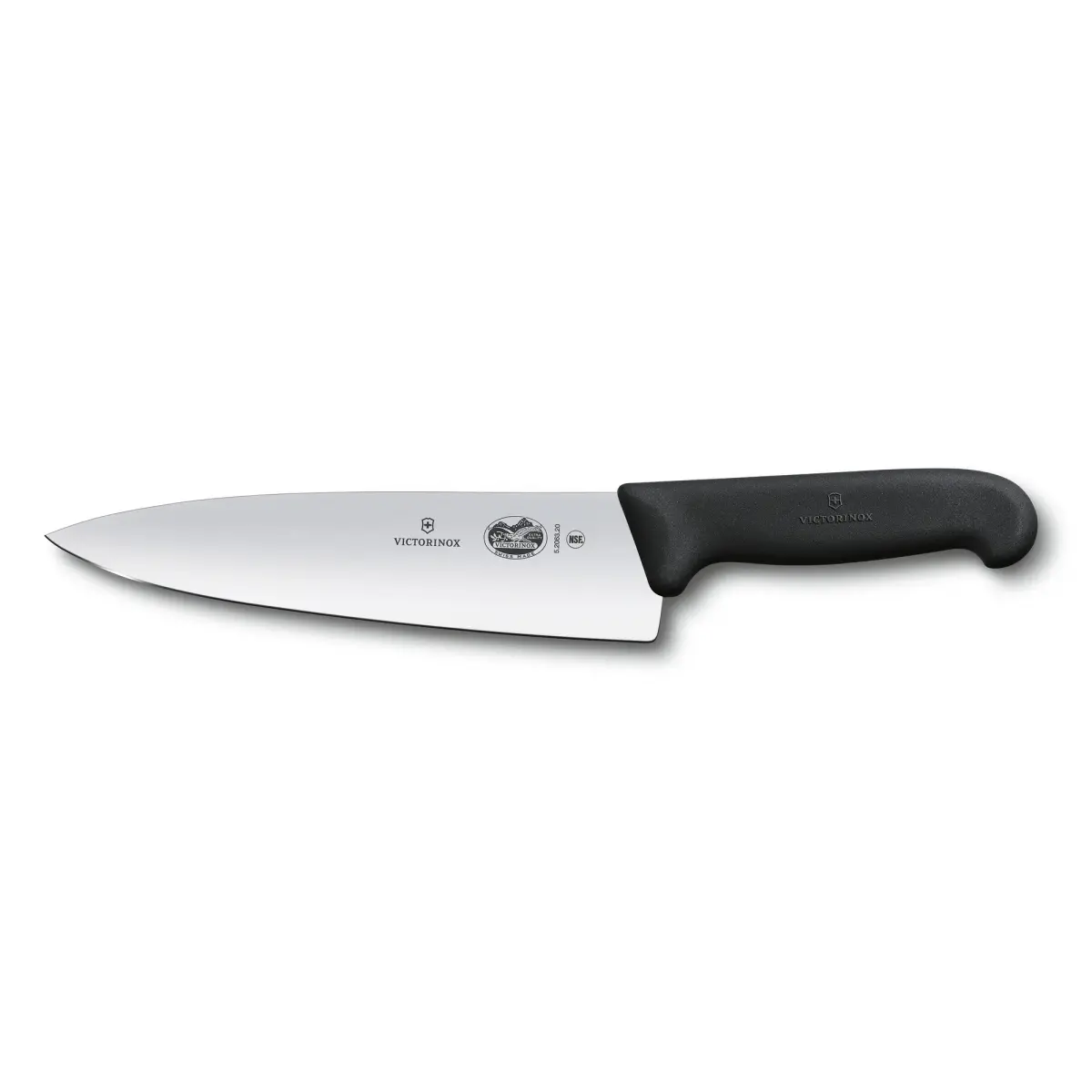 Fibrox kokkekniv ekstra bred 20 cm, Rustfritt stål