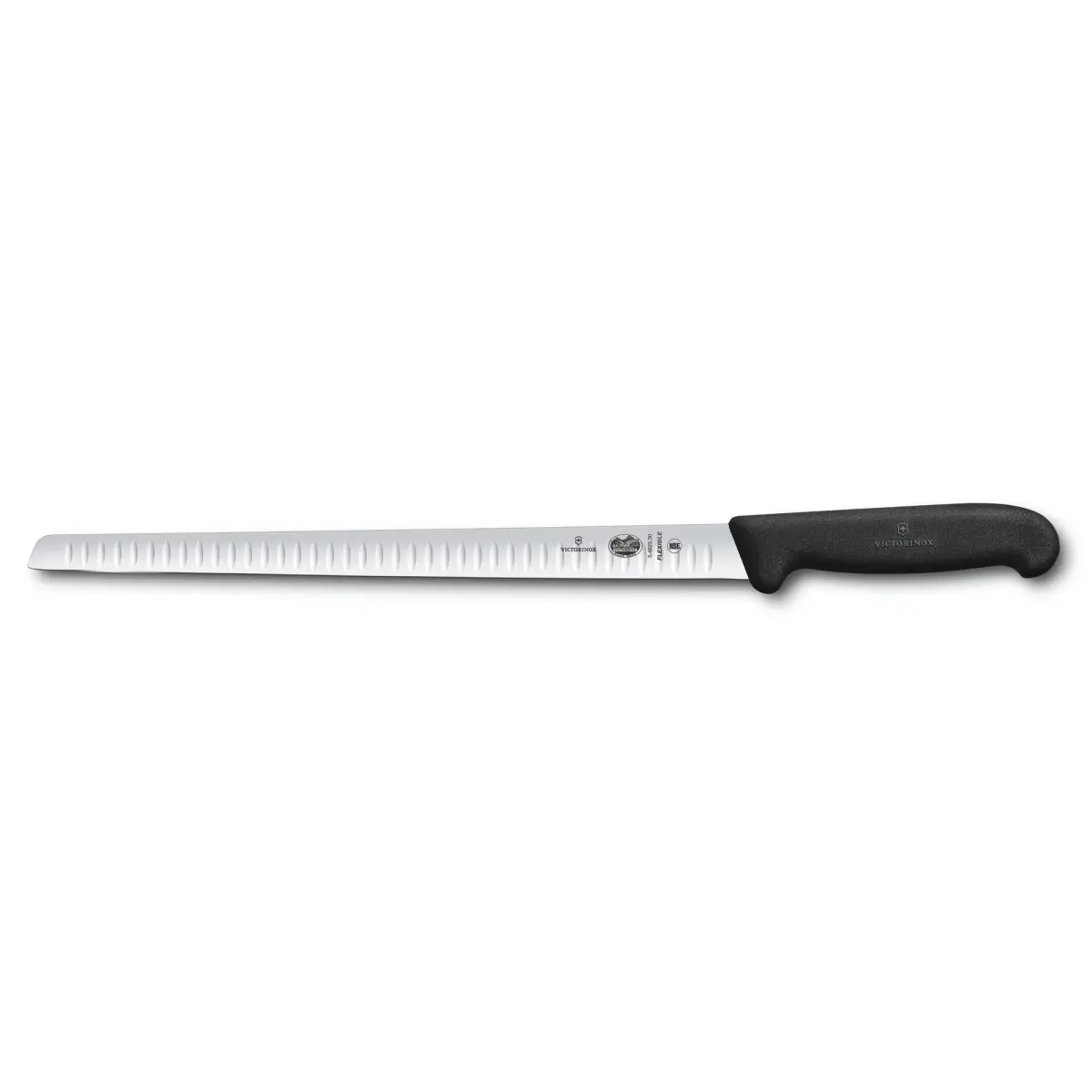 Fibrox laksekniv riflet 30 cm, Rustfritt stål