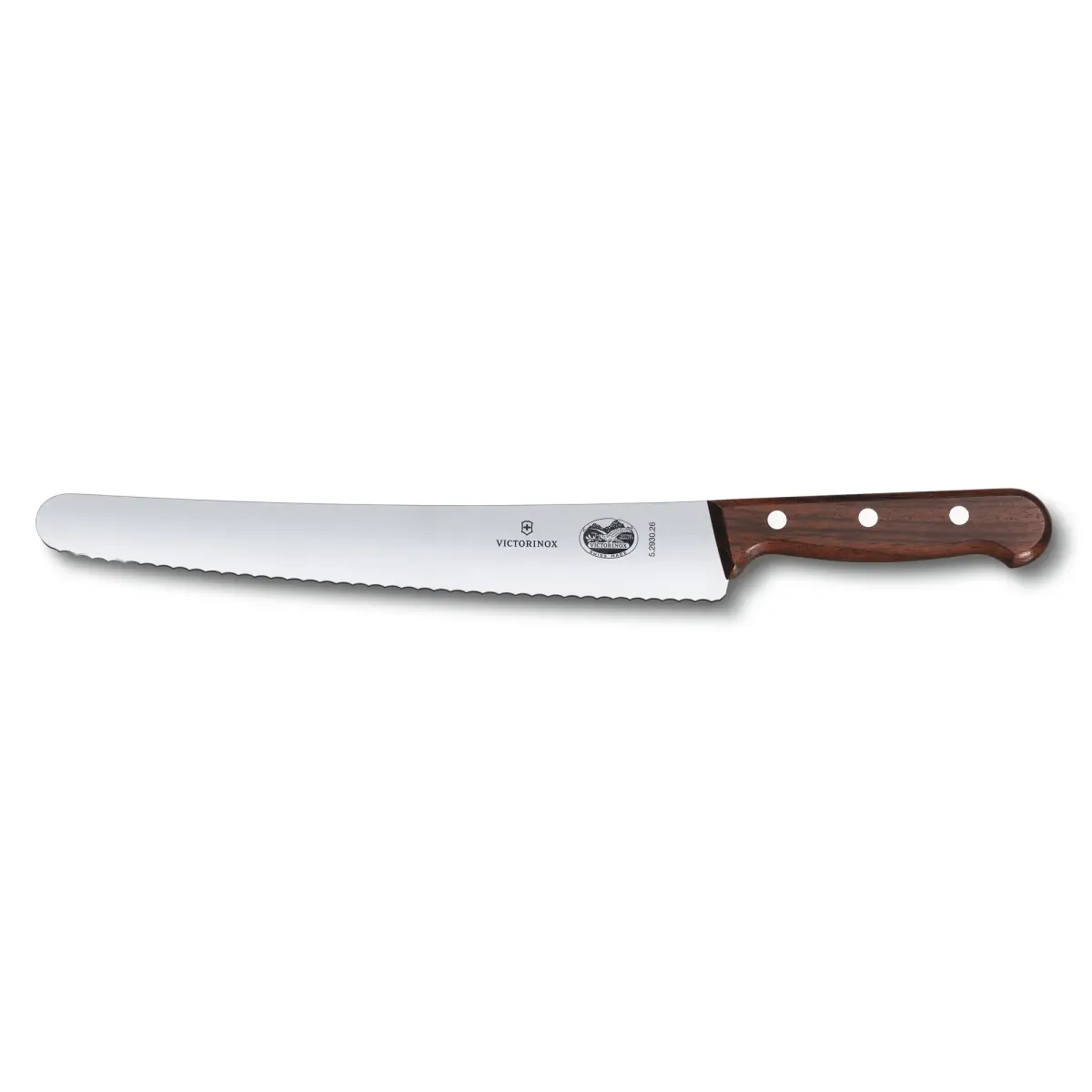 Victorinox brød- & Bakerkniv bølgetannet 26 cm, Furu