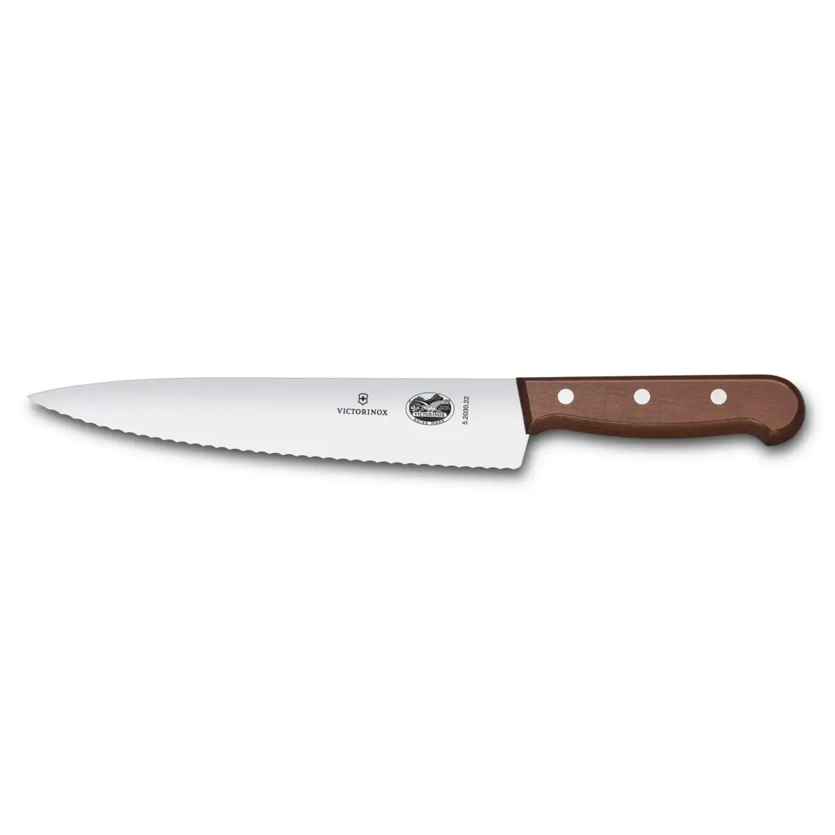 Victorinox kokkekniv bølgetannet 22 cm, Furu
