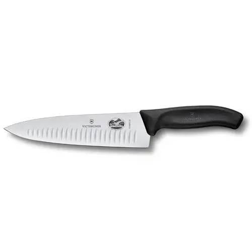 Victorinox kokkekniv riflet 20 cm, Svart
