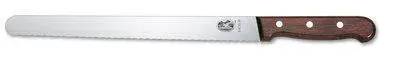 Victorinox skinkekniv bølget blad, Trehandtak
