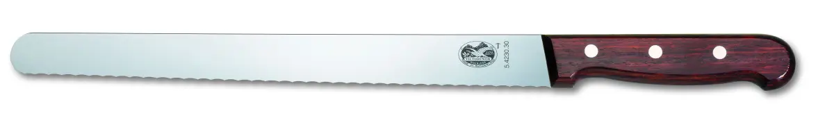 Victorinox skinkekniv bølgetannet 25 cm, Furu