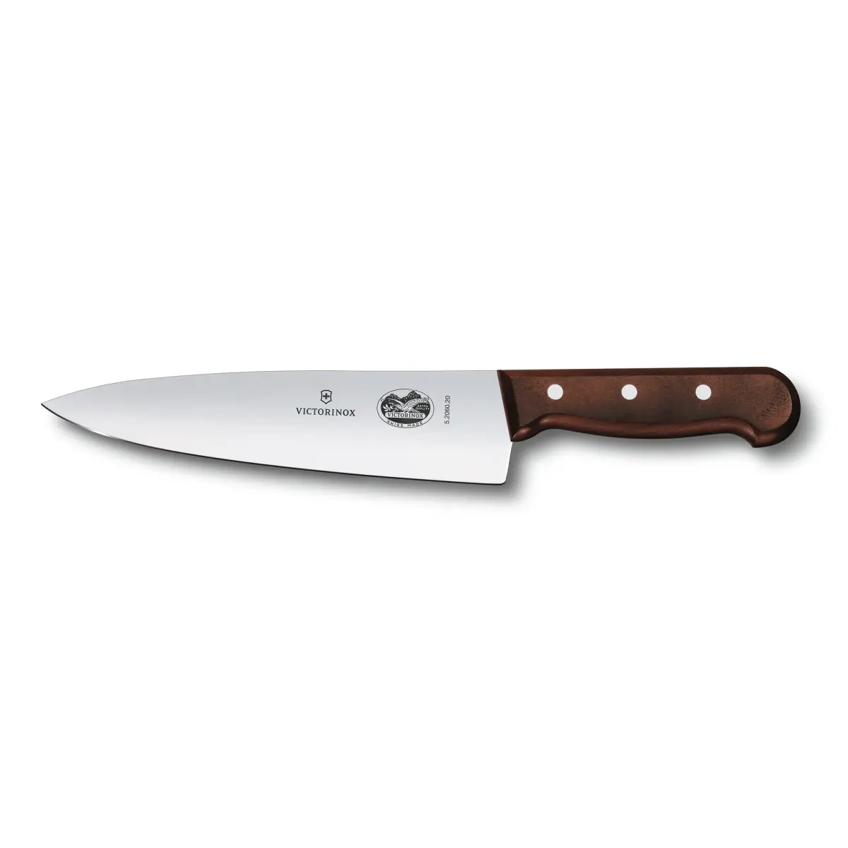 Wood kokkekniv ekstra høyt knivblad 20 cm, Rustfritt stål-lønn