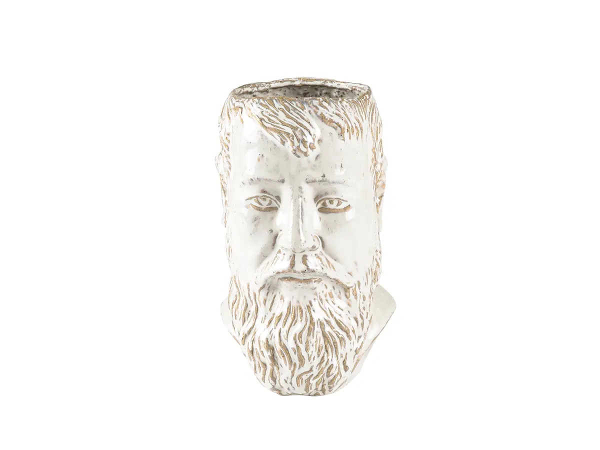 Calvi vase/ytterkrukke 23 cm, Hvit