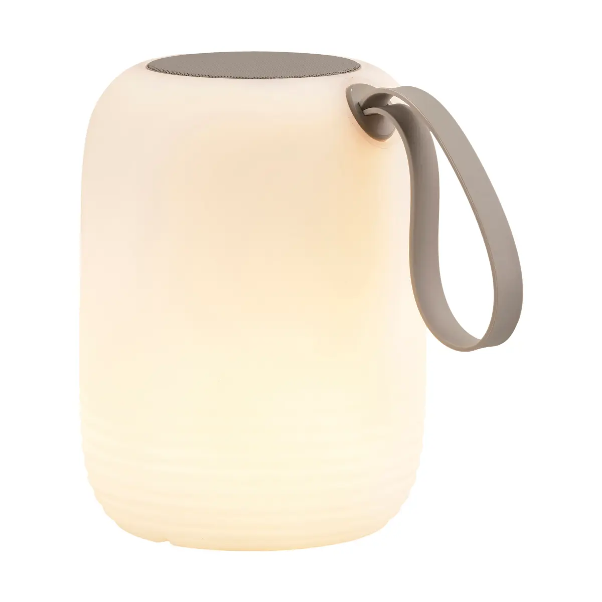 Hav LED-lys med høyttaler bærbar Ø12,5 cm, White-sand