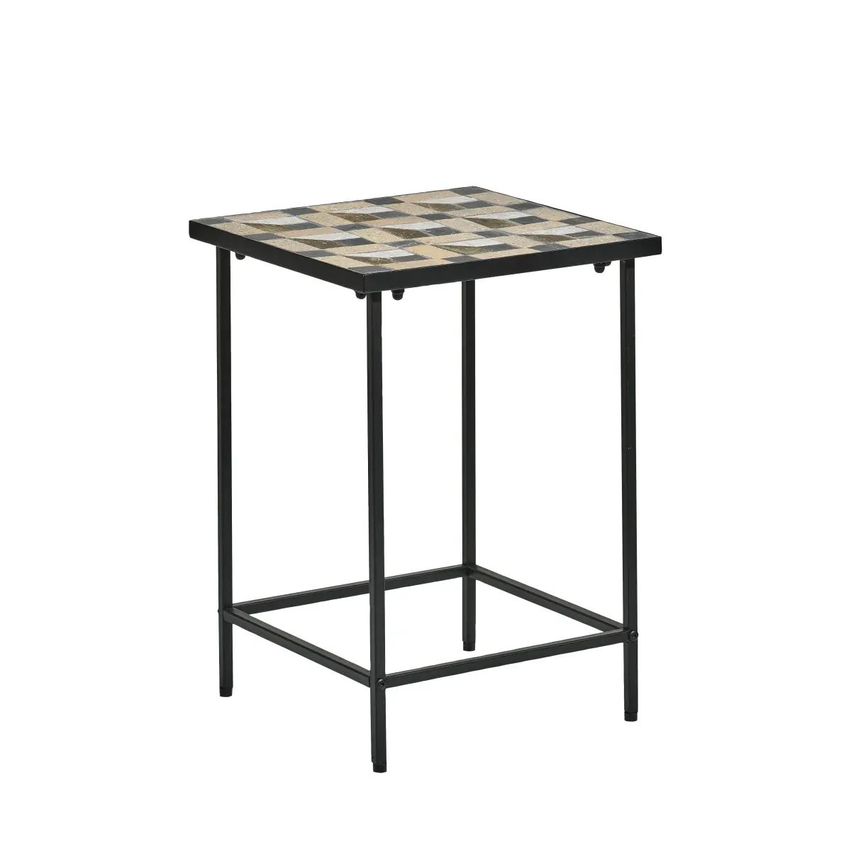 Karv sidebord 38x38 cm, Svart