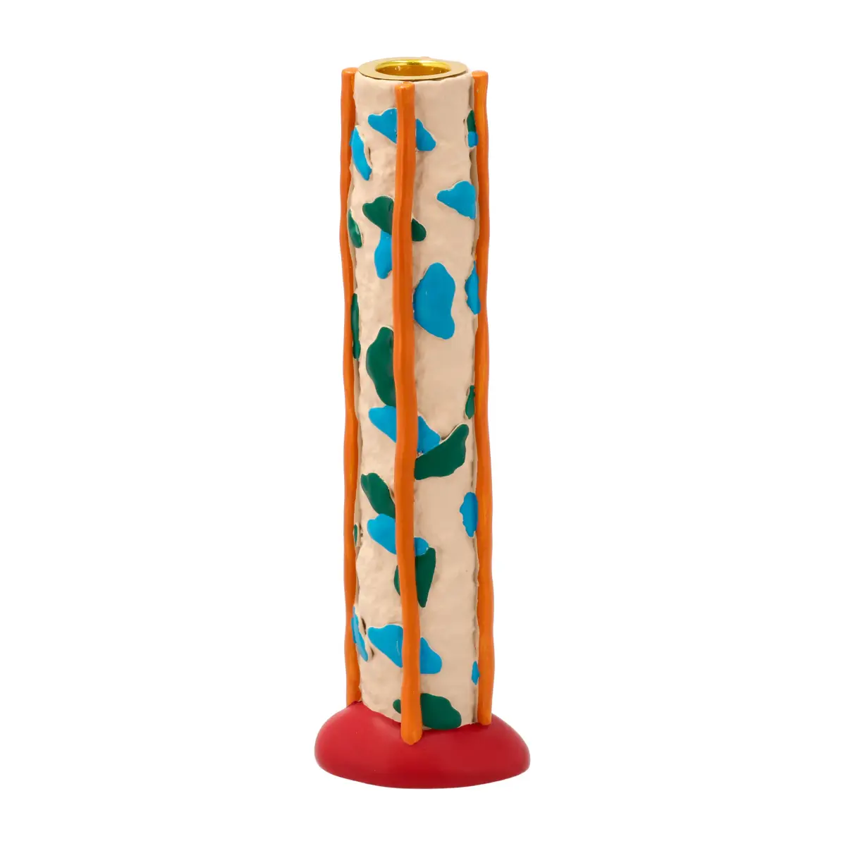 Styles lysestake flekker 21 cm, Blue-orange