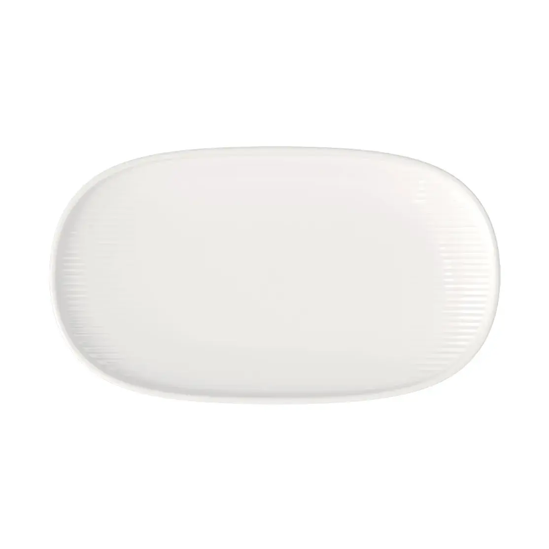 Afina tallerken 13x23 cm, White