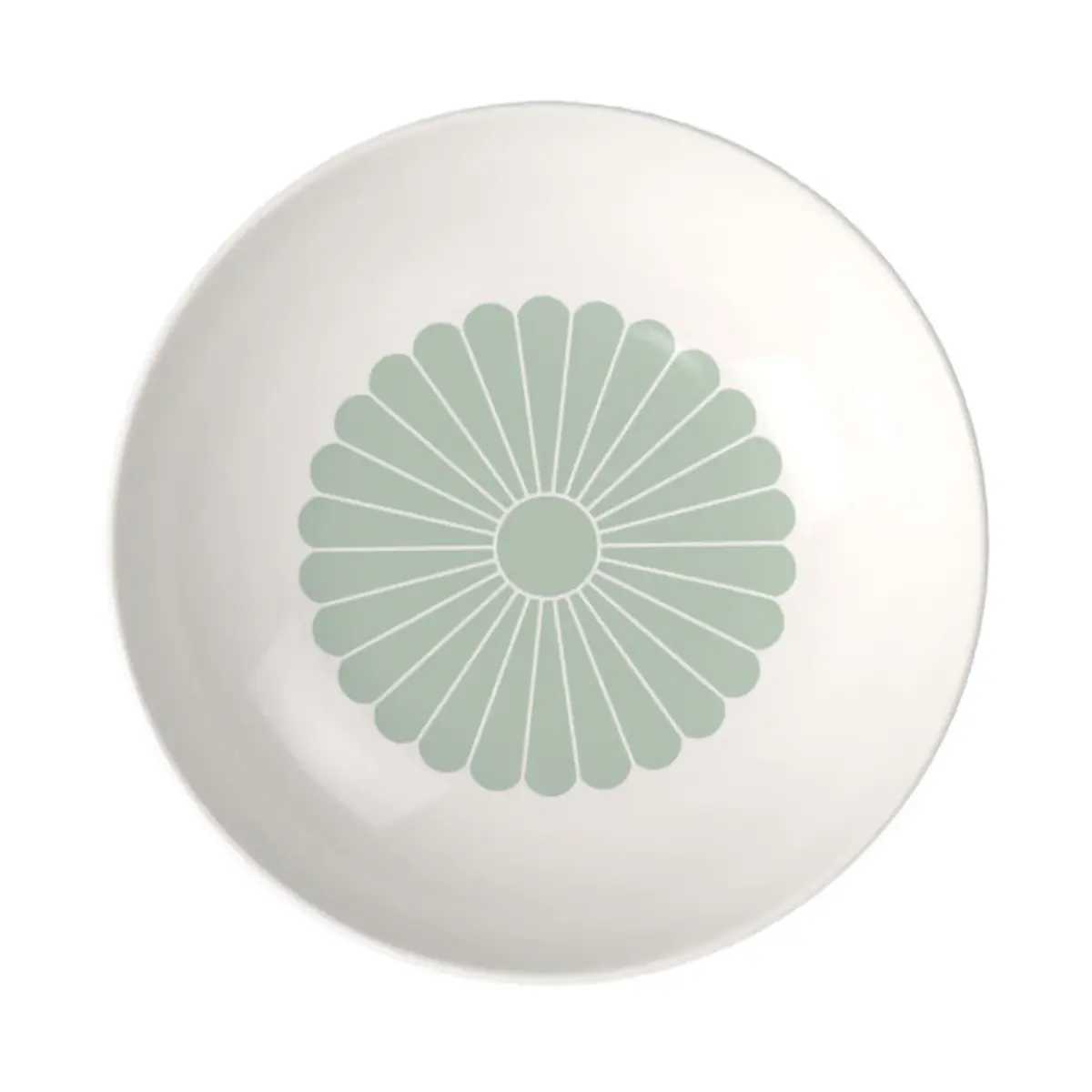 Fleur pastatallerken Ø24 cm, White-green