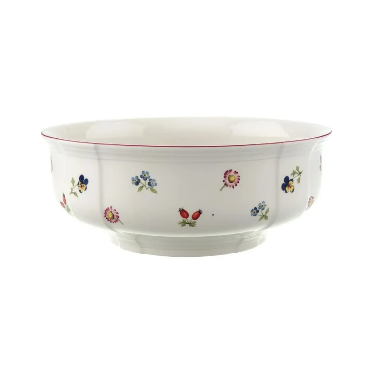 Petite Fleur salatskål Ø25 cm, Hvit