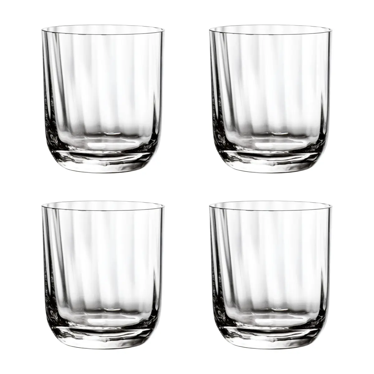 Rose Garden vannglass 4-pakning 39 cl, Klar
