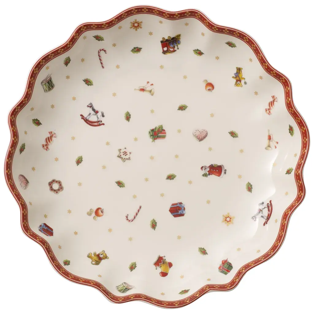 Toy's Delight bolle large Ø25 cm, Hvit-rød