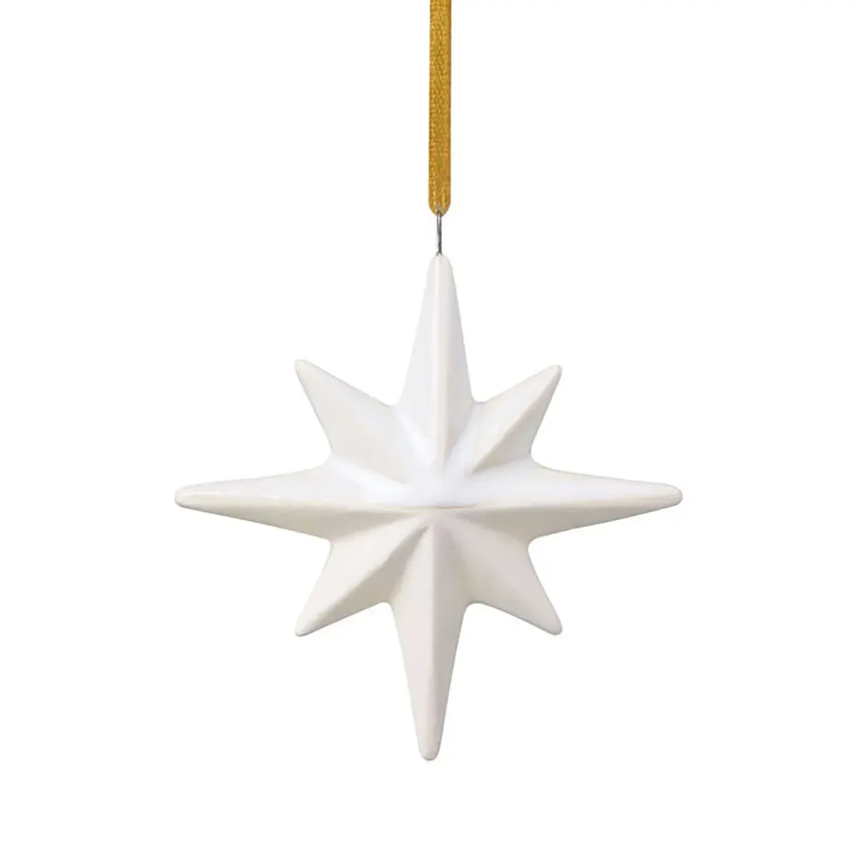 Winter Glow juletreanheng stjerne, Hvit-beige