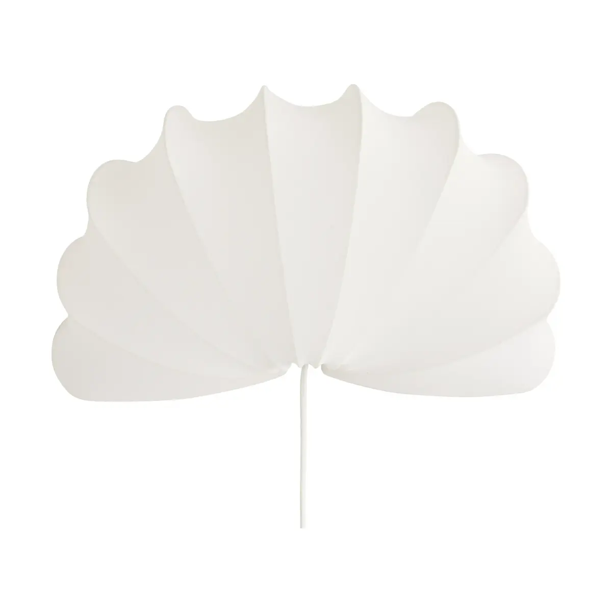 Anna vegglampe L 54 cm, White cotton