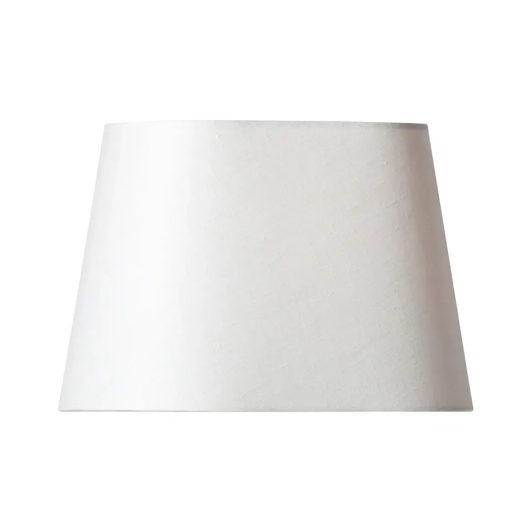 Basic oval lampeskjerm 33 cm, Hvit