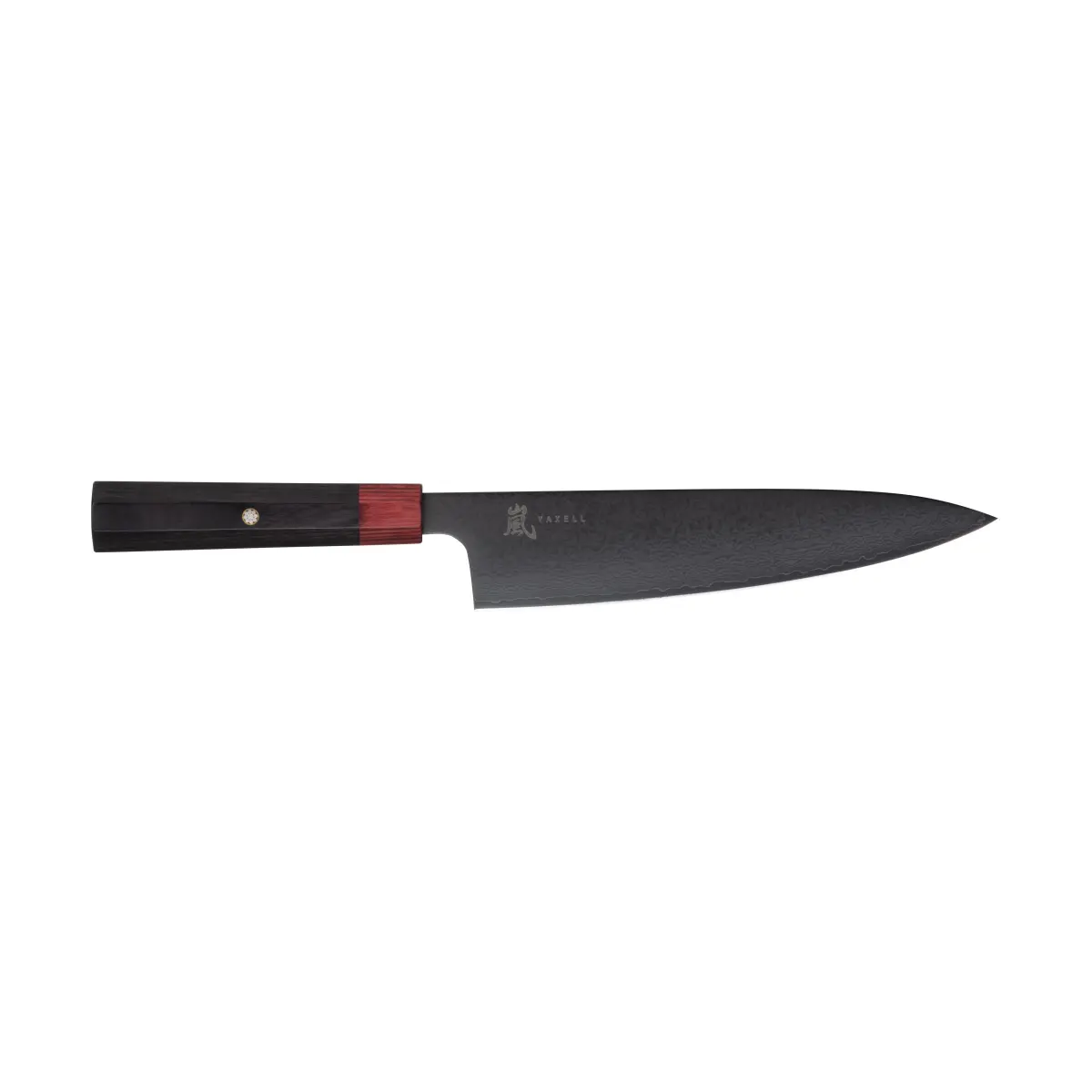 Rei kokkekniv, Rød-svart, DLC, 20 cm