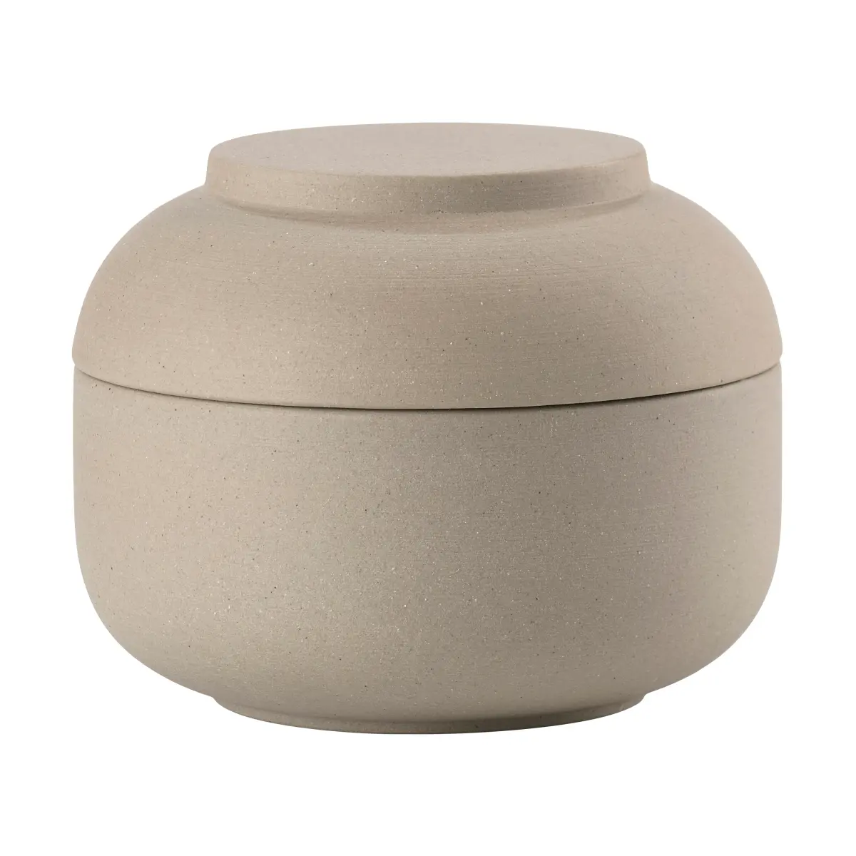 Sensu boks med lokk Ø10,5x7,5 cm, Taupe