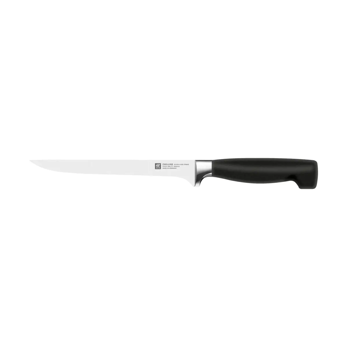 Zwilling Four star fileteringskniv 18 cm, Svart-rustfritt stål