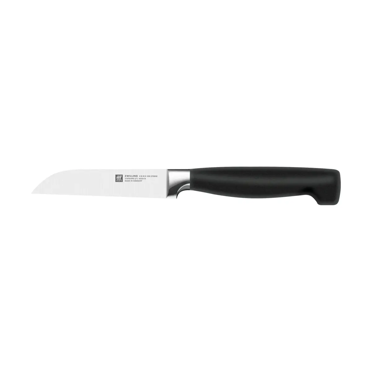Zwilling Four star grønnsakskniv 8 cm, Svart-rustfritt stål