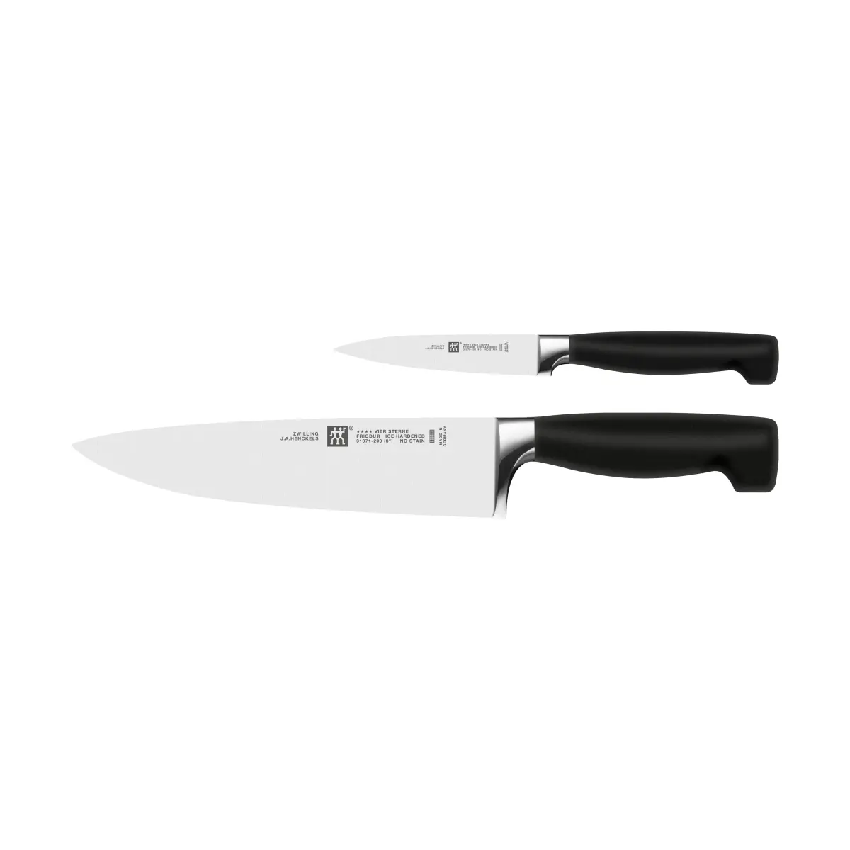 Zwilling Four star knivsett 2 deler, Svart-rustfritt stål
