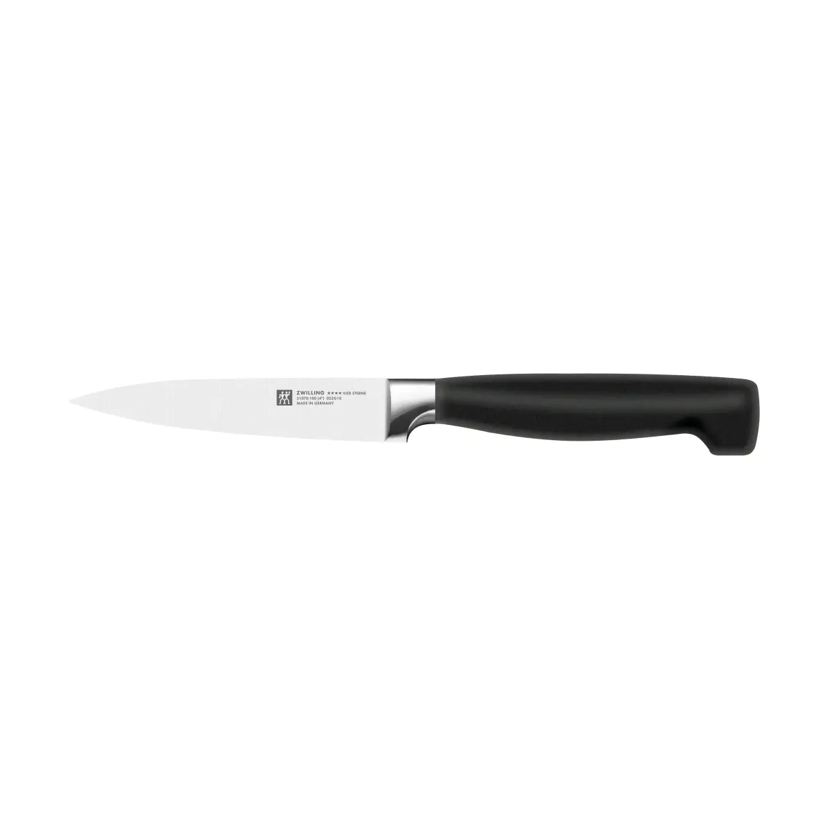 Zwilling Four star skrellekniv 10 cm, Svart-rustfritt stål
