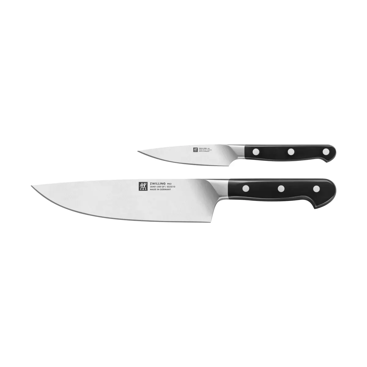 Zwilling Pro knivsett 2 deler, Svart-rustfritt stål