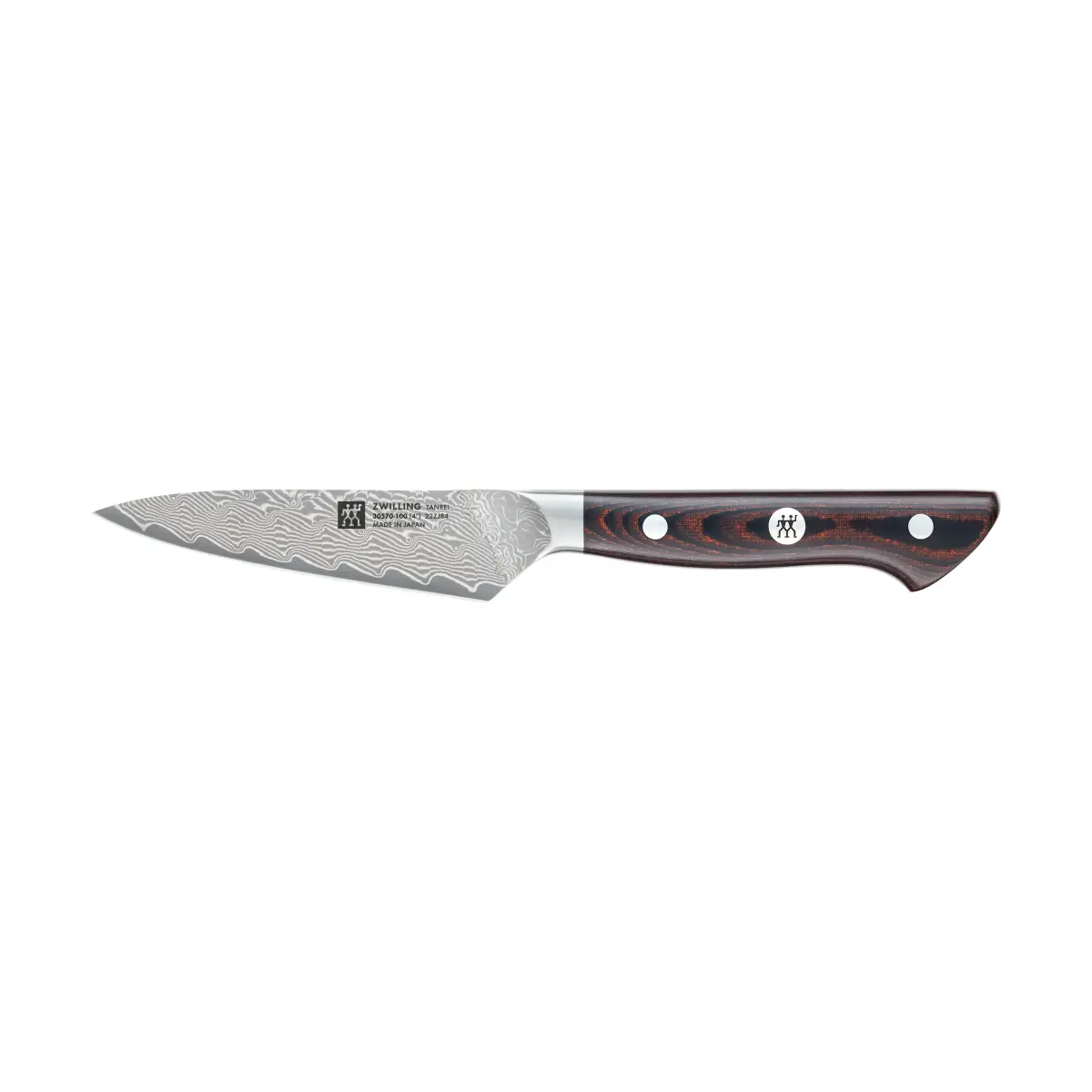 Zwilling Tanrei skrellekniv 10 cm, Damaskus-svart
