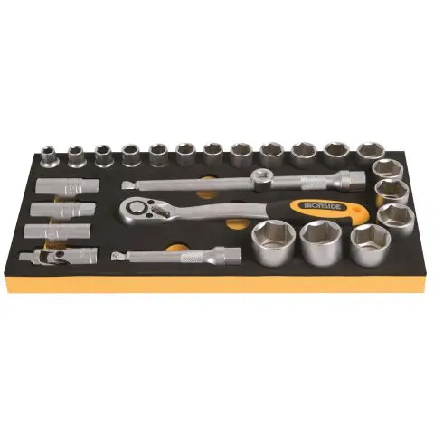 Ironside 102389 Pipenøkkelsett 26 deler, 1/2"