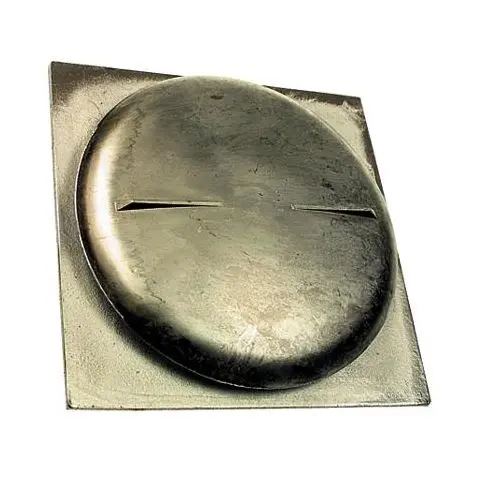 Habo 85 Tallerkenventil firkant, aluminium 200 mm