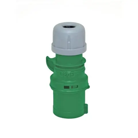 Garo P 332-2 Q Støpsel IP44, 4-polet 32 A, Quick Grønn, 2 h