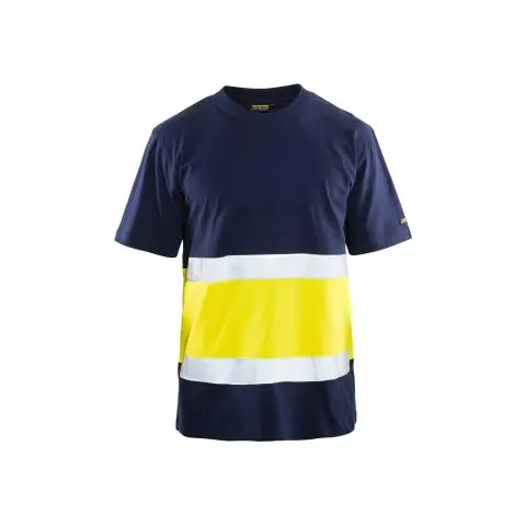 Blåkläder 338710308833XXXL T-skjorte marineblå/varselgul, varsel Str. XXXL