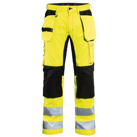 Blåkläder 155218113399C62 Synlighetsbukse med stretch, varselgul/svart Str. C62