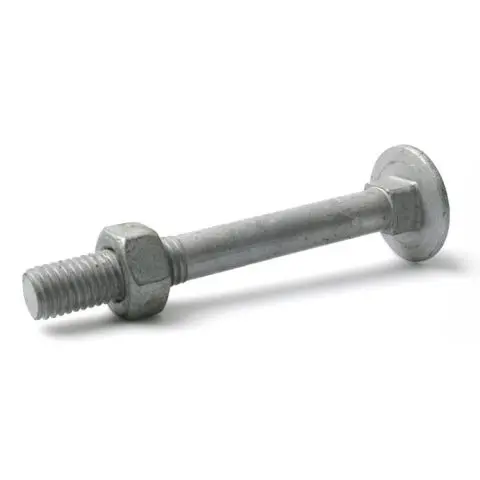 Arvid Nilsson 14910100 Vognbolt M10 MVBF 4.6, FZV, med mutter M10x100 mm, 50-pakning