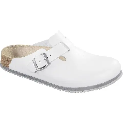 Birkenstock Boston 601360237 Yrkessandal hvit, smal lest 37