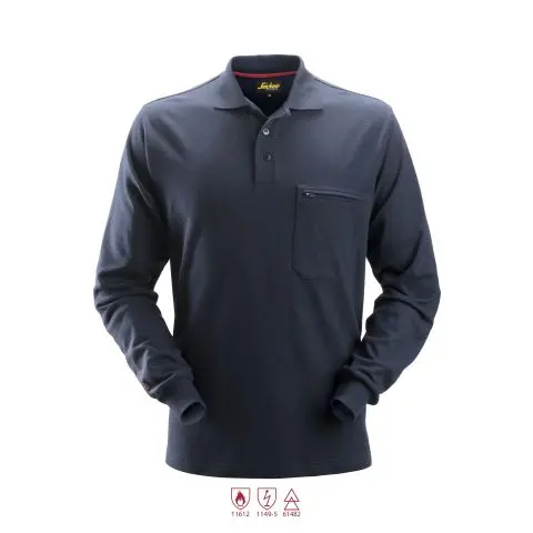 Snickers Workwear 2660 ProtecWork Pikéskjorte marineblå, langermet XS