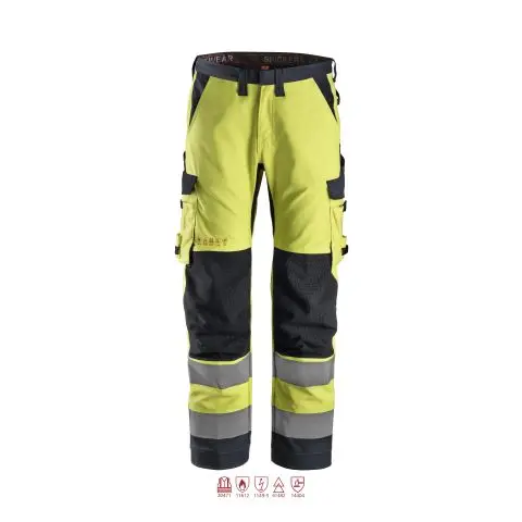 Snickers Workwear 6361 ProtecWork Arbeidsbukse varsel, gul 104