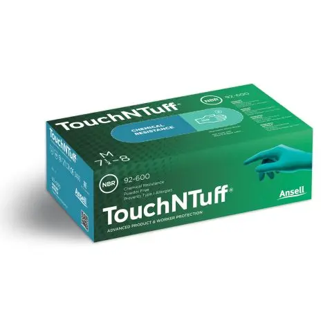 Ansell 92-600 Engangshanske Grønn nitril, Pudderfri Størrelse 8,5-9, 100-pack