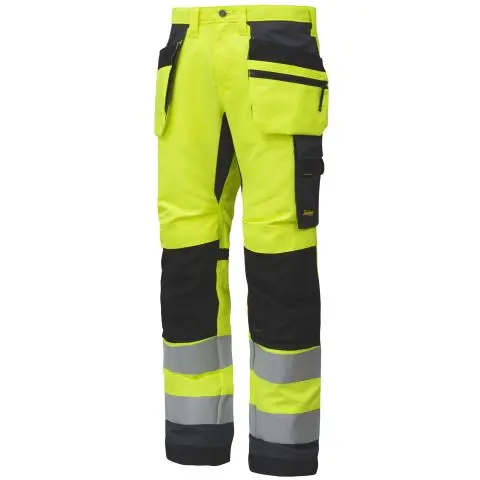 Snickers Workwear 6230 AllroundWork Arbeidsbukse varsel, gul Varsel, Gul