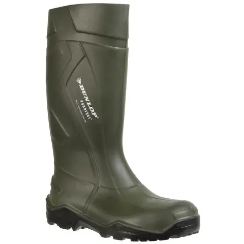 Dunlop D760933 Gummistøvel grønn, Purofort+, PU 38