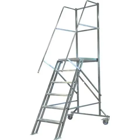 Laggo Stål Mobil Trapp 6 trinn