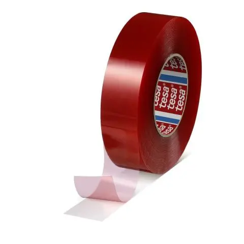 Tesa 4965 Monteringsteip dobbetklebende, transparent 50 m x 50 mm