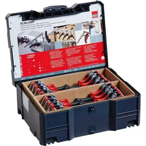 Bessey KliKlamp KLI-S Systainer med 16 hurtigtvinger