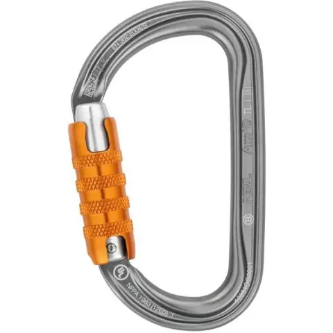 Petzl Am´D Triact autolock Karabin Blank/oransje