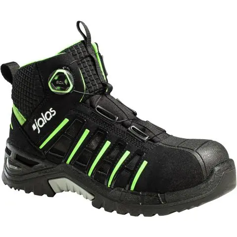 Jalas 9945 Exalter Easyroll Vernestøvel S1P, BOA, svart/lime 37