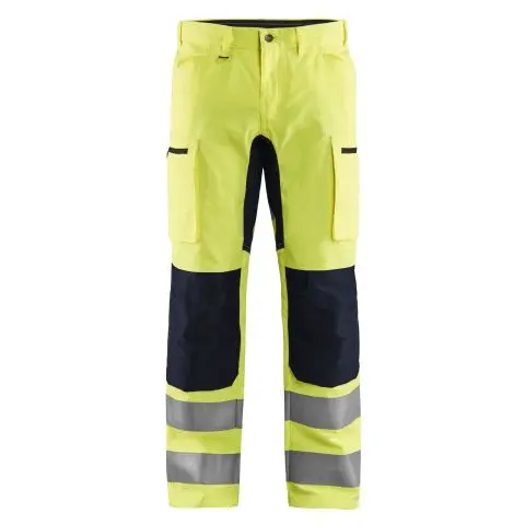 Blåkläder 158518113399D96 Synlighetsbukse med stretch, varselgul/svart Str. D96